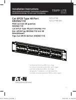 Предварительный просмотр 1 страницы Eaton TRIPP LITE Series Installation Instructions Manual