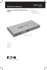 Предварительный просмотр 12 страницы Eaton TRIPP LITE U442-DOCK4-S Owner'S Manual