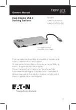 Eaton TRIPP LITE U442-DOCK8-GG Owner'S Manual preview