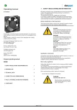 ebm-papst 4112 N/2HU Operating Manual preview