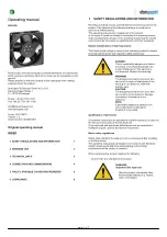 ebm-papst 4624 ZW Operating Manual предпросмотр