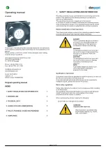 Preview for 1 page of ebm-papst 5318/2HP Operating Manual