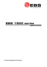 Preview for 1 page of EBS Ink-Jet Systems 1500 Series User Manual