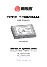 EBS T200 User Manual предпросмотр