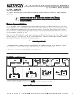 Предварительный просмотр 5 страницы Ebtron ELF/D Series Installation, Operation And Maintenance Manual