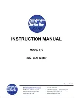 Preview for 1 page of ECC X-RAY 870 Instruction Manual