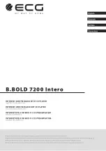 Preview for 1 page of ECG B.BOLD 7200 Intero Instruction Manual