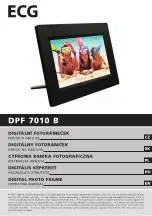 ECG DPF 7010 B Operating Manual preview