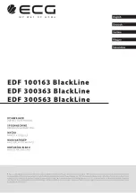 Preview for 1 page of ECG EDF 100163 BlackLine Instruction Manual