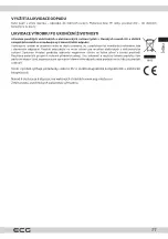 Предварительный просмотр 27 страницы ECG ETH 3501B Instruction Manual