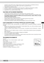 Предварительный просмотр 57 страницы ECG ETH 3501B Instruction Manual