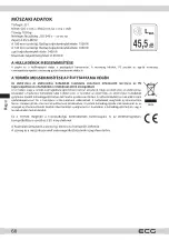 Предварительный просмотр 66 страницы ECG ETH 3501B Instruction Manual