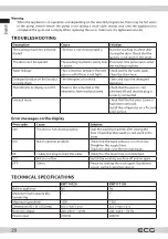 Preview for 20 page of ECG EWT 70120 Instruction Manual