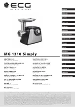 ECG MG 1310 Simply Instruction Manual preview