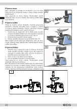 Предварительный просмотр 22 страницы ECG MG 1310 Simply Instruction Manual