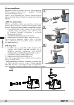 Предварительный просмотр 46 страницы ECG MG 1310 Simply Instruction Manual