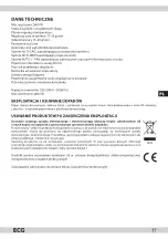 Предварительный просмотр 17 страницы ECG NZ 260 Operating Manual