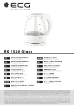 ECG RK 1520 Glass Instruction Manual preview
