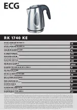 ECG RK 1740 KE Instruction Manual preview