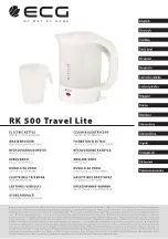 ECG RK 500 Travel Lite Instruction Manual preview