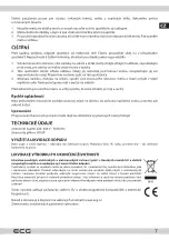 Предварительный просмотр 7 страницы ECG RM 420 Set Instruction Manual