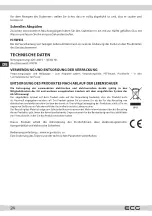 Предварительный просмотр 24 страницы ECG RM 420 Set Instruction Manual