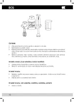 Preview for 14 page of ECG RM 928C User Manual