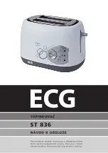 ECG ST 836 Operating Manual preview