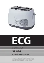 Предварительный просмотр 7 страницы ECG ST 836 Operating Manual