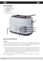 Preview for 16 page of ECG ST 836 Operating Manual