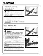 Preview for 10 page of Echo HC-150 - 11-09 1 Operator'S Manual