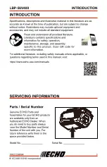Предварительный просмотр 3 страницы Echo LBP-56V400 Operator'S Manual