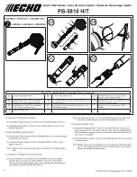 Preview for 8 page of Echo PB-5810 H/T Quick Start Manual