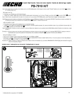 Preview for 11 page of Echo PB-7910 H/T Quick Start Manual