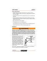 Предварительный просмотр 7 страницы Echo POWER PRUNER DPPT-2600H Operator'S Manual