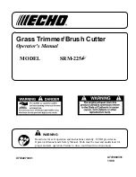 Echo SRM-225i Operator'S Manual preview