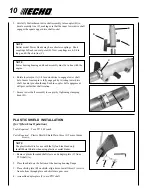 Предварительный просмотр 10 страницы Echo SRM-225SB Operator'S Manual