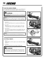 Предварительный просмотр 18 страницы Echo SRM-225SB Operator'S Manual