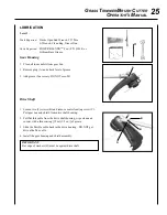 Предварительный просмотр 25 страницы Echo SRM-225SB Operator'S Manual