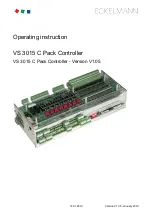 Preview for 1 page of ECKELMANN VS 3015 C Operating	 Instruction