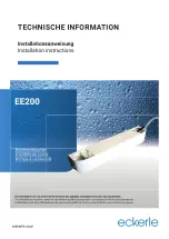 Eckerle EE200 Installation Instructions Manual предпросмотр