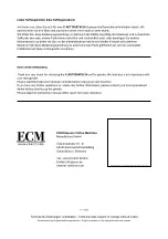 Предварительный просмотр 2 страницы ECM Manufacture C-AUTOMATIK 54 User Manual