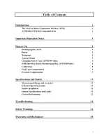 Preview for 3 page of ECM AFM1040 Instruction Manual