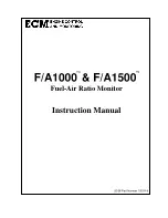 ECM F/A1000 Instruction Manual preview