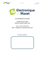 Preview for 18 page of Électronique du Mazet Acriv'Press User Manual