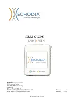 Électronique du Mazet ECHODIA Babyscreen Instructions For Use And Technical Description preview