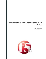 F5 i5000 Series Platform Manual preview