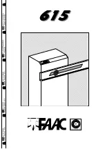 Preview for 1 page of FAAC 615 Manual