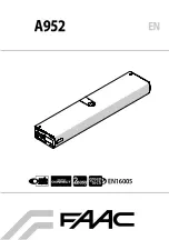 Предварительный просмотр 1 страницы FAAC A952 Manual