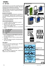 Предварительный просмотр 72 страницы FAAC A952 Manual